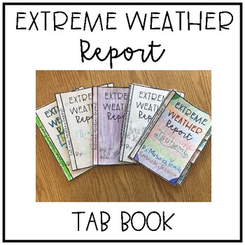 Preview of Extreme Weather Tab Book