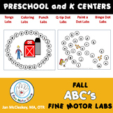 Fine motor alphabet centers