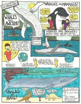 Preview of Eye Opening Comics- Whales are Awesome