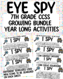 Eye Spy and Exit Tickets 7th Grade CCSS GROWING BUNDLE