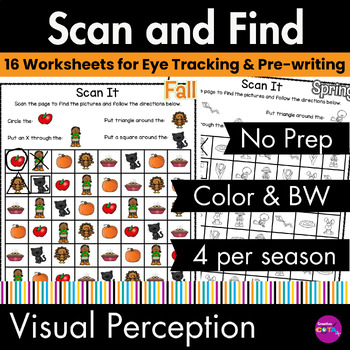 occupational therapy eye tracking visual perceptual activities tpt