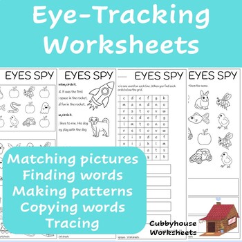 eye tracking worksheets infants by cubbyhouse worksheets tpt