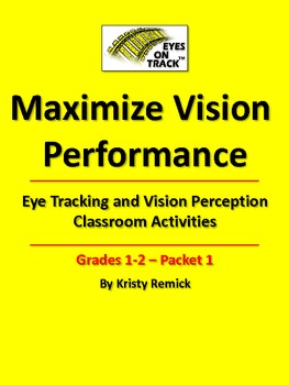 Preview of Eye Tracking and Vision Perception Classroom Activities Grades 1 & 2 Packet 1