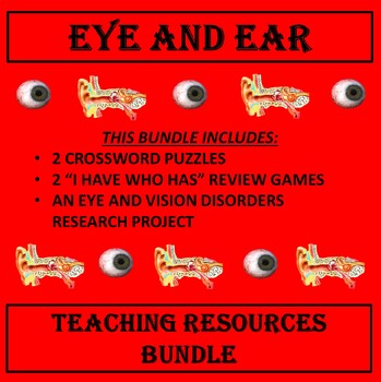 Preview of Eye and Ear Teaching Resources Bundle (Anatomy and Physiology)