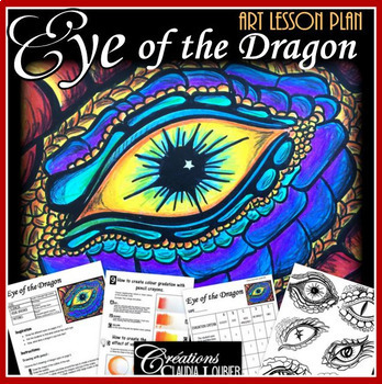 Preview of Eye of the Dragon : Art Lesson Plan