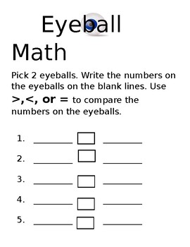 Preview of Eyeball Math