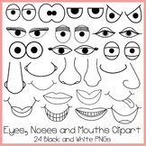Eyes, Noses and Mouths Clipart