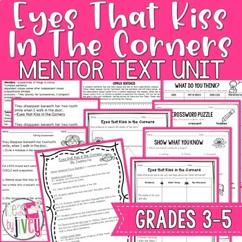 Preview of Eyes That Kiss in the Corners Mentor Text Digital & Print Unit