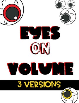 Preview of Eyes on Volume - Halloween Volume Activity/Game