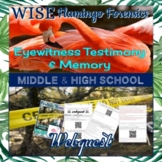 Eyewitness Testimony & Memory Web Quest DIGITAL and PRINT