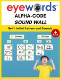 Eyewords Alpha-Code Sound Wall, Set 1: Initial Letters and Sounds