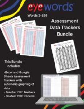Preview of Eyewords Assessment Data Tracker Bundle, Sets 1-3, Words 1-150