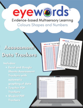 Preview of Eyewords® Assessment Data Trackers, Colors, Shapes & Numbers