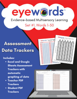 Preview of Eyewords® Assessment Data Trackers, Set 1, Words 1-50