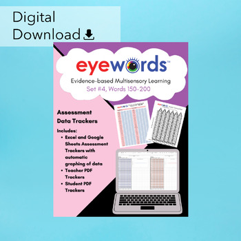 Preview of Eyewords® Assessment Data Trackers, Set 4, Words 151-200