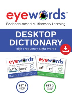 Preview of Eyewords Desktop Dictionary, Sets 1-2, Words 1-100