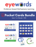 Eyewords® Multisensory Sight Words Pocket Chart Cards Bund