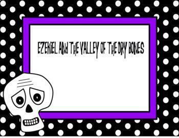 Preview of Ezekiel and the Valley of the Dry Bones (Stem, Reading, Poetry, & Math Activity)