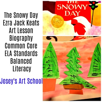 Preview of Ezra Jack Keats Art Lesson The Snowy Day Pre-K to 3rd Grade