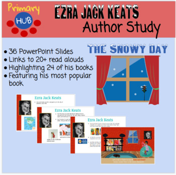 Preview of Ezra Jack Keats Author Study Slide Presentation