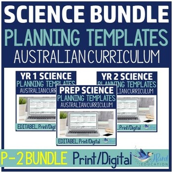 Preview of F-2 Australian Curriculum v8.4 Science Planning Templates BUNDLE