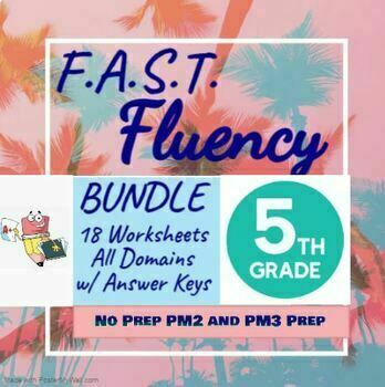 Preview of F.A.S.T. Fluency Bundle - Practice and Prep for 5th Grade Math PM2 and PM3
