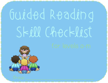 Preview of F&P Guided Reading Observable Behavior Checklist, Level A-Z