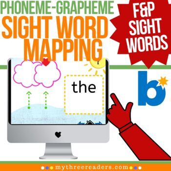 Preview of FP Sight Words Mapping Activity - Digital Practice - Science of Reading