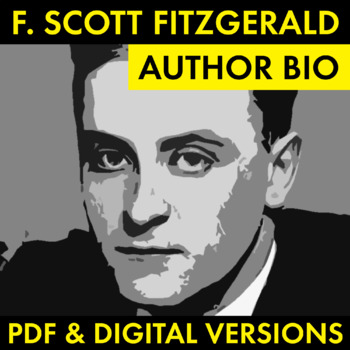 Preview of F. Scott Fitzgerald Author Study Worksheet, PDF & Google Drive, Biography, CCSS