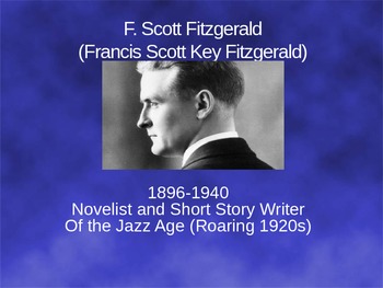 Preview of F. Scott Fitzgerald Presentation - Biography & Themes