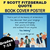 F Scott Fitzgerald Quote on Literature Poster