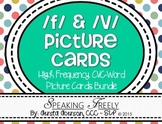F & V Articulation High-Frequency CVC Word Picture Cards Bundle
