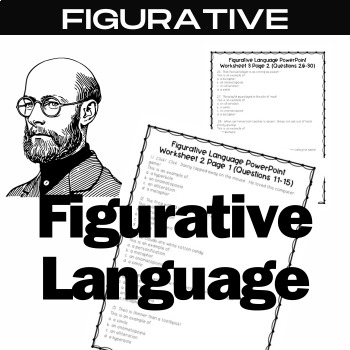 Preview of F igurative Language Task Cards - ELA Centers