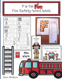 Fire Safety Activities: "F is for Fire!" Fire Safety Word 