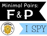 F vs P - I Spy - Picture Search - Minimal Pairs - Activity