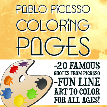 Preview of FA Pablo Picasso Coloring Pages!! 