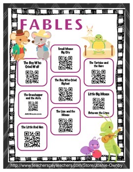Preview of Fables QR Stories