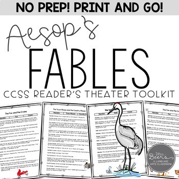 Preview of Aesop's Fables Reader's Theater Scripts and Activities for Grades 4-7