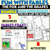 FABLES Printable ACTIVITIES BUNDLE | THE FOX AND THE GRAPES