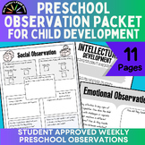 FACS Child Development Preschool Observation Packet - Grap