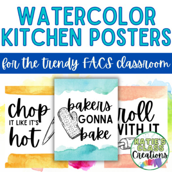 Preview of FACS Classroom Decor Kitchen Posters