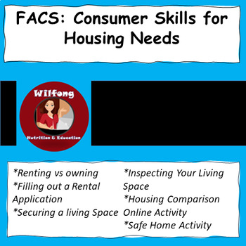 Preview of FACS/Life Skills: Consumer Skills for Housing Needs