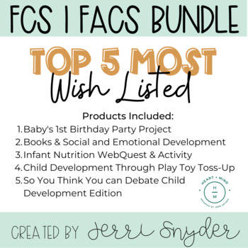 Preview of FACS, FCS, Child Development TOP 5 MOST WISH LISTED BUNDLE