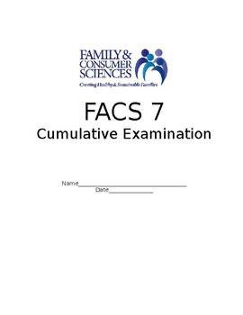 Preview of FACS Middle School Final Cumulative Exam - Pre/Post Test - Show Data