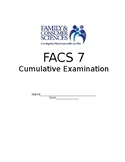 FACS Middle School Final Cumulative Exam - Pre/Post Test -