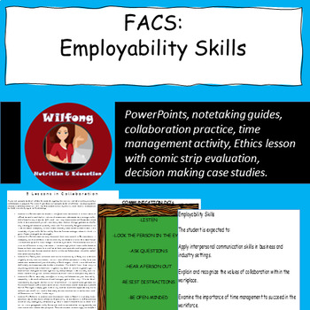 Preview of FACS/Life Skills: Employability Skills