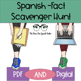 Spanish FACT Scavenger Hunt Back to School Spanish Activity