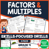 FACTORS & MULTIPLES: Skills-Boosting Math Worksheets | GRA