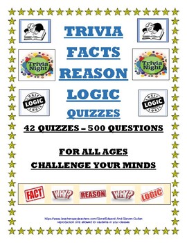 Preview of TRIVIA-FACTS-REASON-LOGIC QUIZZES