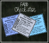 FADD Short Response Checklist (Least amount of supports)